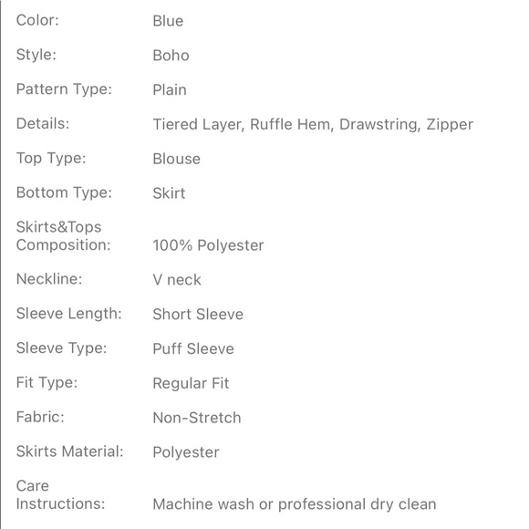 Cropped puff sleeve top & Drawstring ruffle skirt - Picture 5 of 7